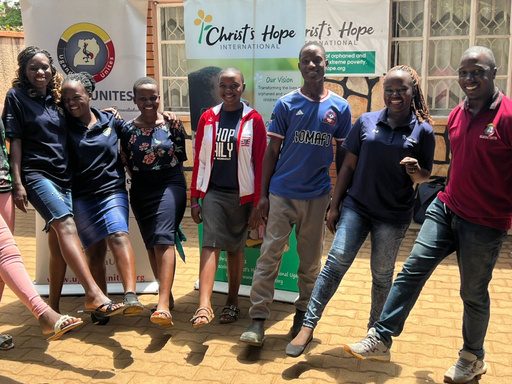 Christ's Hope Uganda staff with the Uganda Unites team